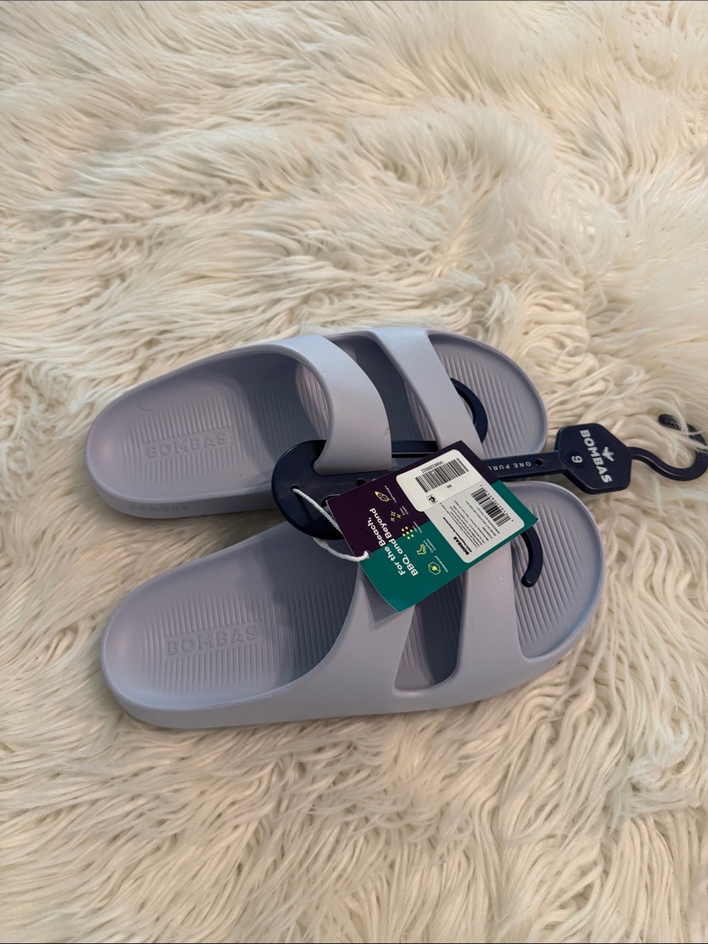 Bombas Women’s The Friday Sandals Slide Sandals in Light Lavender size 9 new